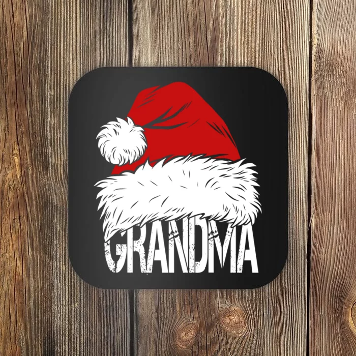 Christmas Santa Hat Grandma Coaster