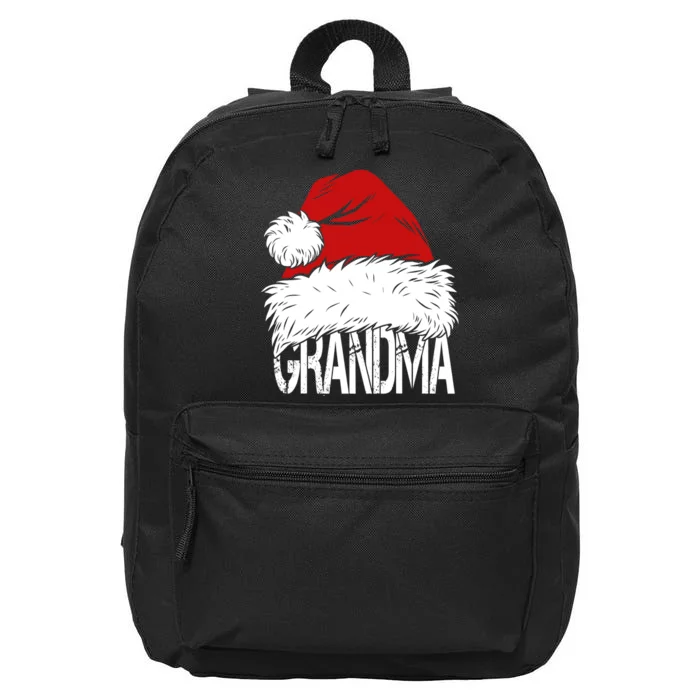 Christmas Santa Hat Grandma 16 in Basic Backpack