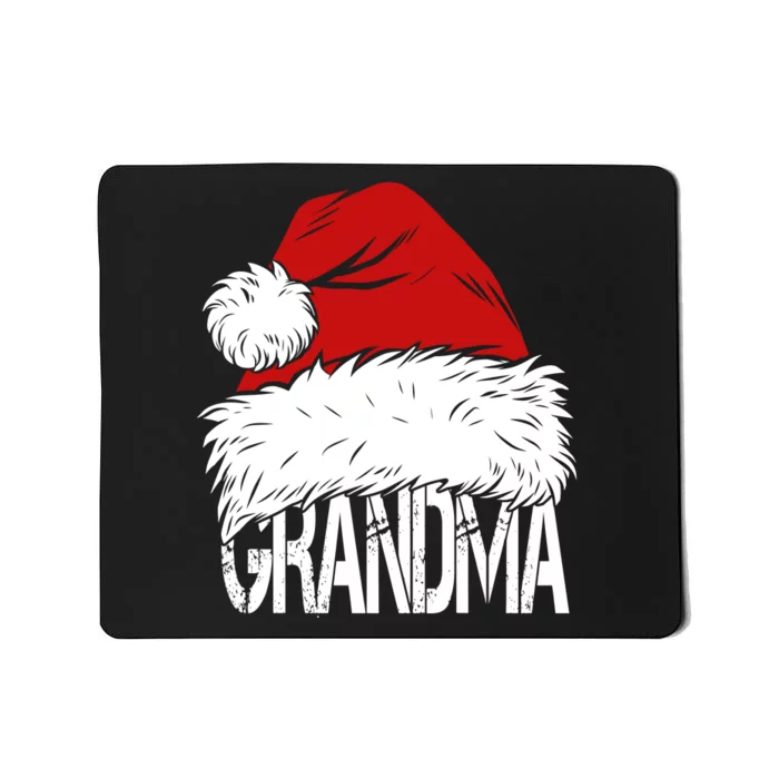 Christmas Santa Hat Grandma Mousepad