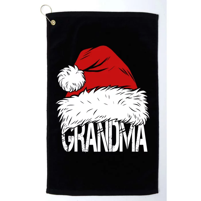 Christmas Santa Hat Grandma Platinum Collection Golf Towel