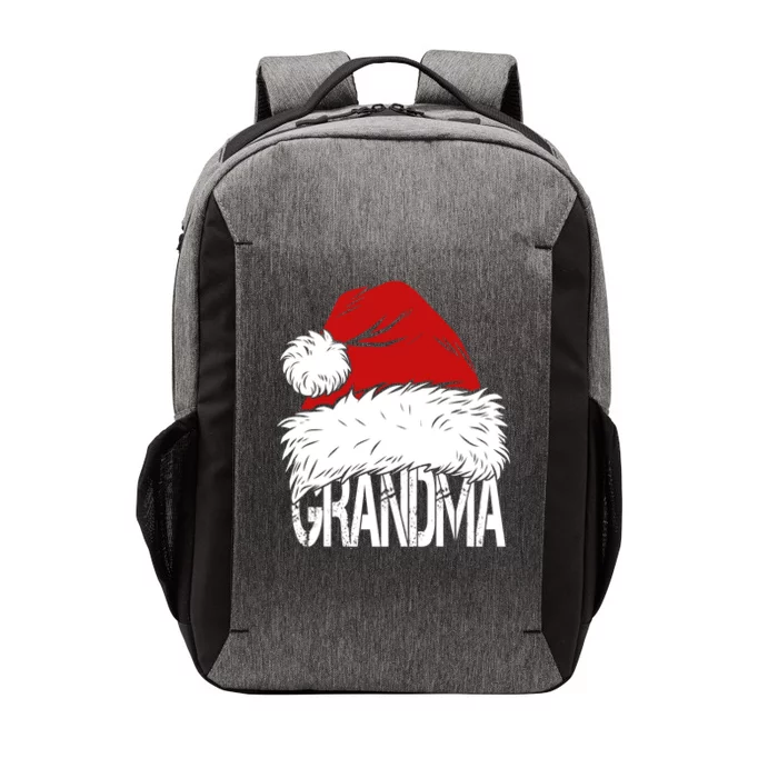 Christmas Santa Hat Grandma Vector Backpack