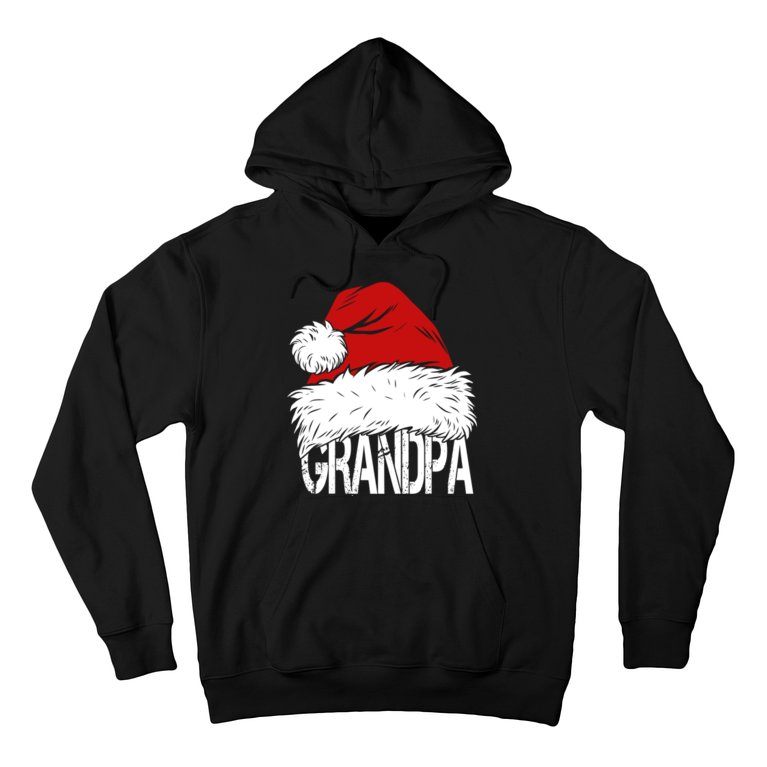 Christmas Santa Hat Grandpa Hoodie