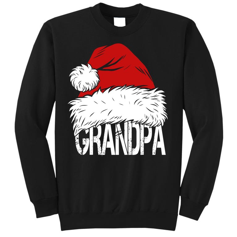 Christmas Santa Hat Grandpa Sweatshirt