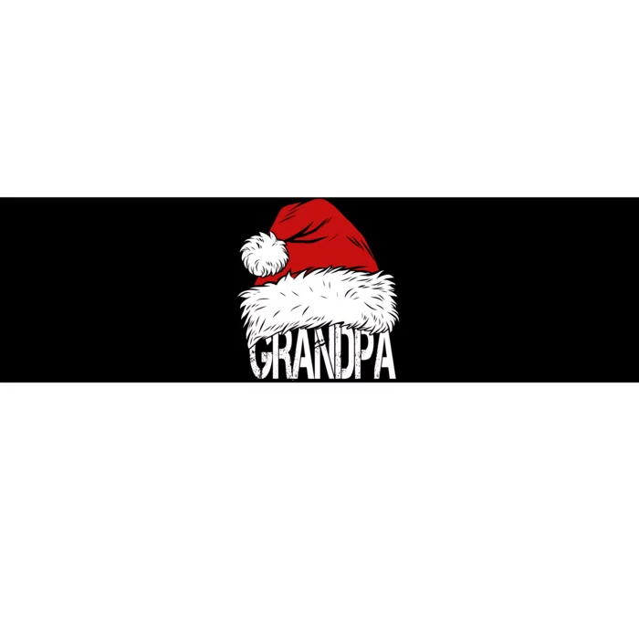 Christmas Santa Hat Grandpa Bumper Sticker