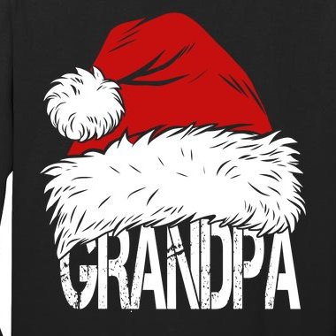 Christmas Santa Hat Grandpa Tall Long Sleeve T-Shirt