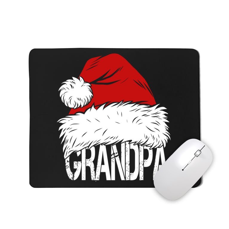 Christmas Santa Hat Grandpa Mousepad