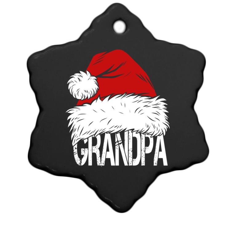 Christmas Santa Hat Grandpa Christmas Ornament