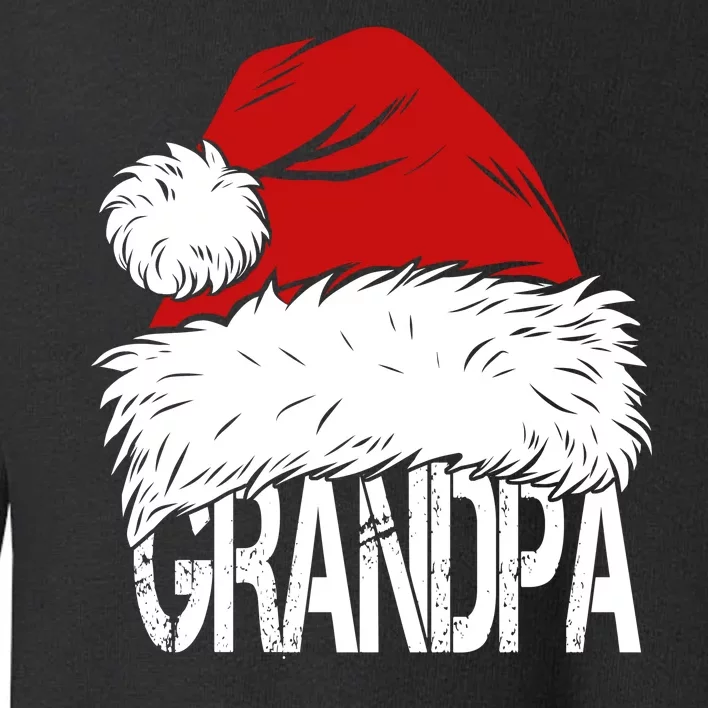 Christmas Santa Hat Grandpa Toddler Sweatshirt