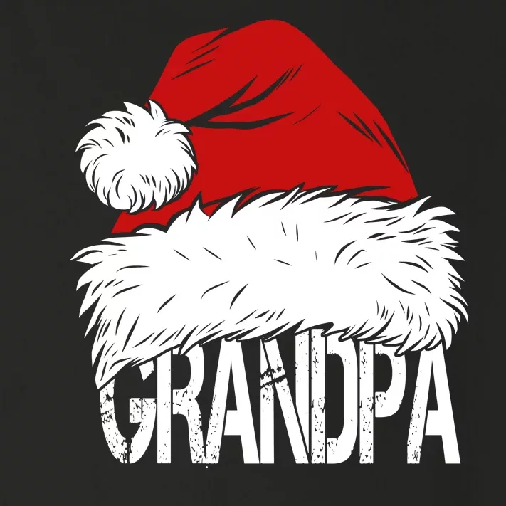 Christmas Santa Hat Grandpa Toddler Long Sleeve Shirt