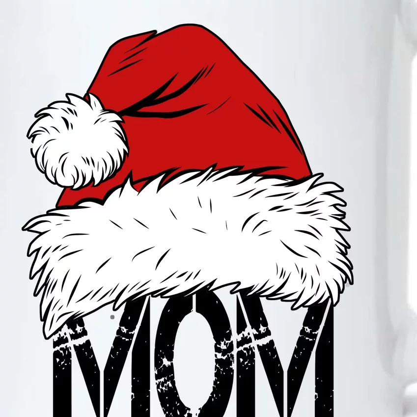 Christmas Santa Hat Mom Black Color Changing Mug