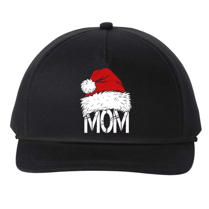 Christmas Santa Hat Mom Snapback Five-Panel Rope Hat