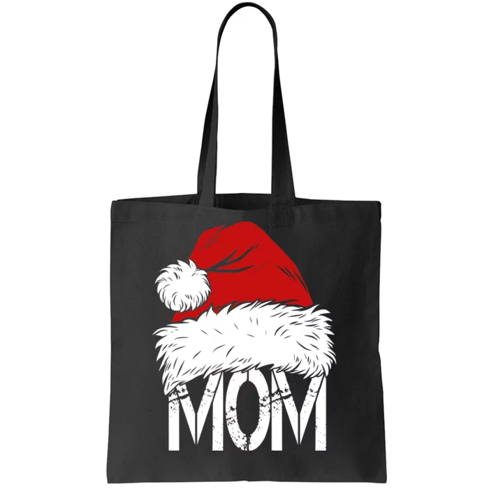 Christmas Santa Hat Mom Tote Bag