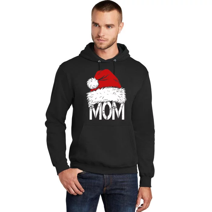 Christmas Santa Hat Mom Tall Hoodie