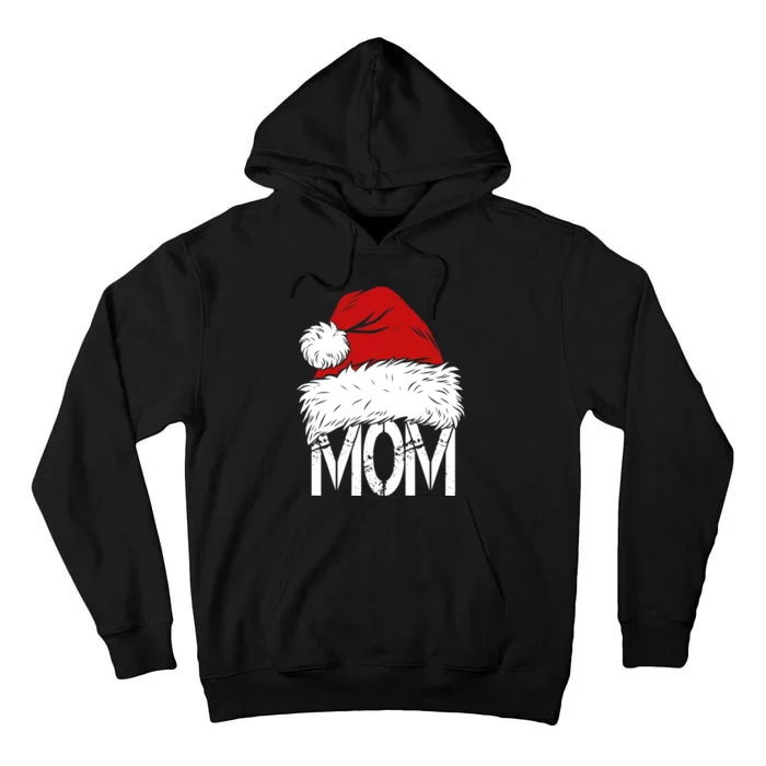 Christmas Santa Hat Mom Tall Hoodie