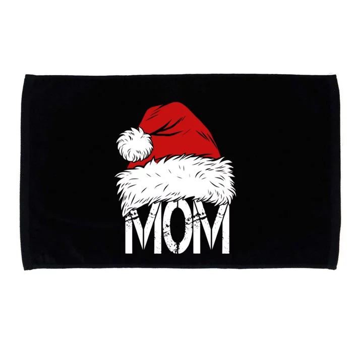 Christmas Santa Hat Mom Microfiber Hand Towel