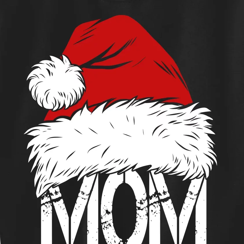 Christmas Santa Hat Mom Kids Sweatshirt