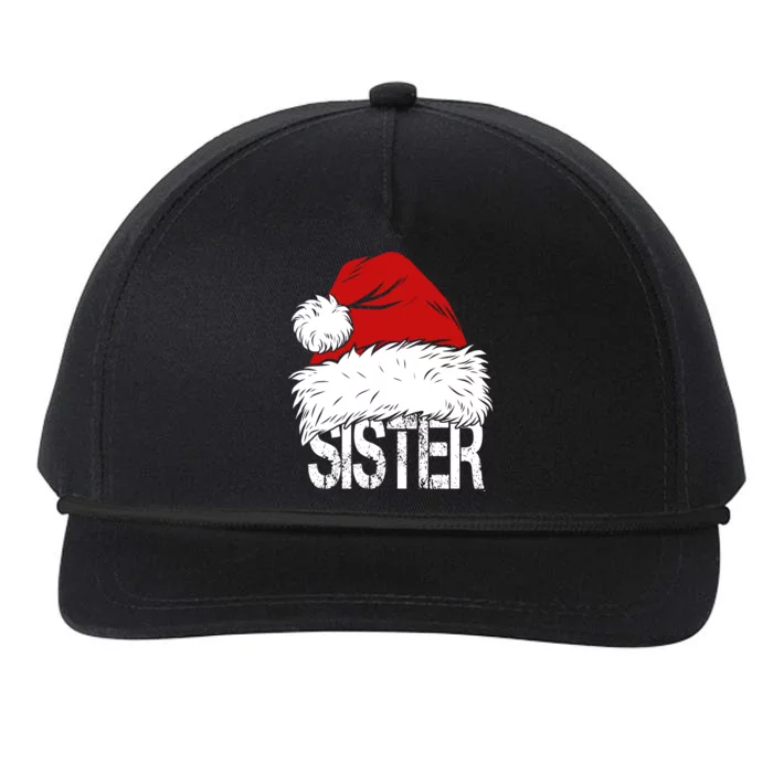 Christmas Santa Hat Sister Snapback Five-Panel Rope Hat