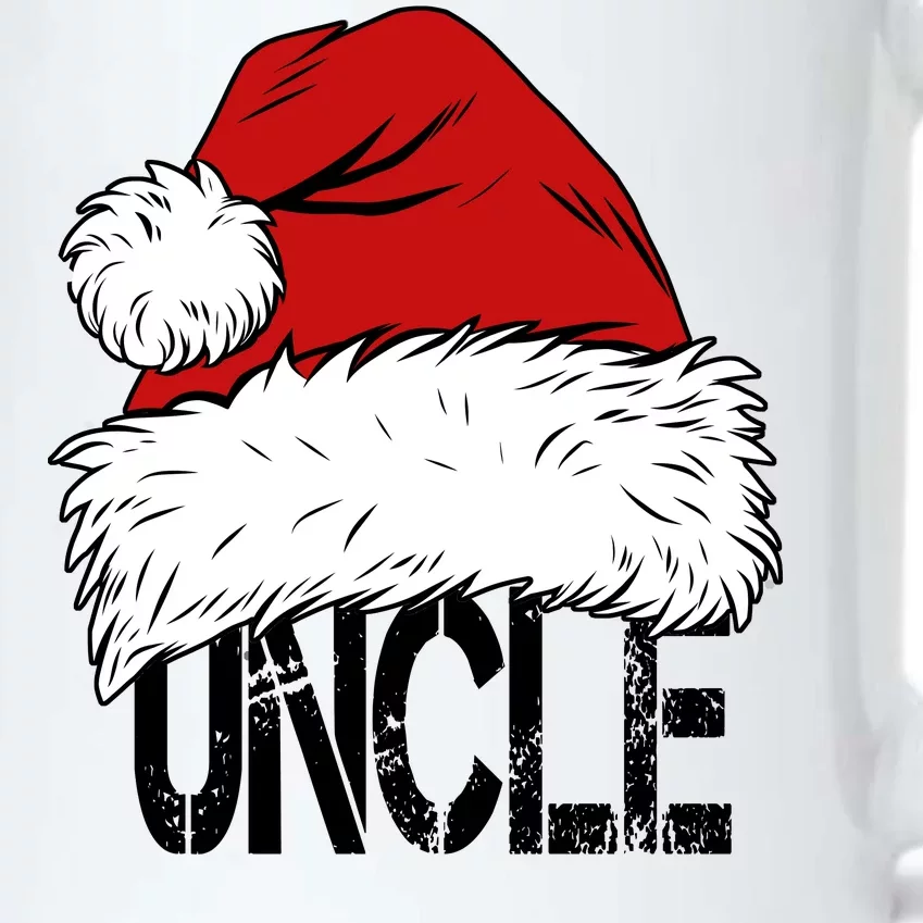 Christmas Santa Hat Uncle Black Color Changing Mug