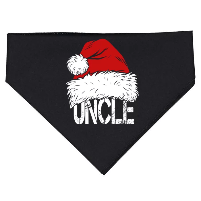 Christmas Santa Hat Uncle USA-Made Doggie Bandana