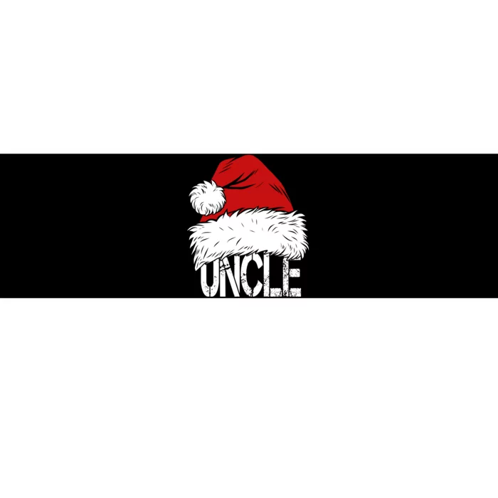 Christmas Santa Hat Uncle Bumper Sticker