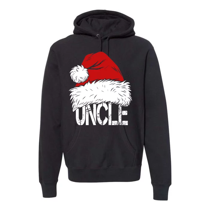 Christmas Santa Hat Uncle Premium Hoodie