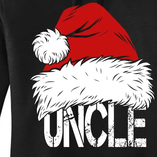 Christmas Santa Hat Uncle Women's Pullover Hoodie