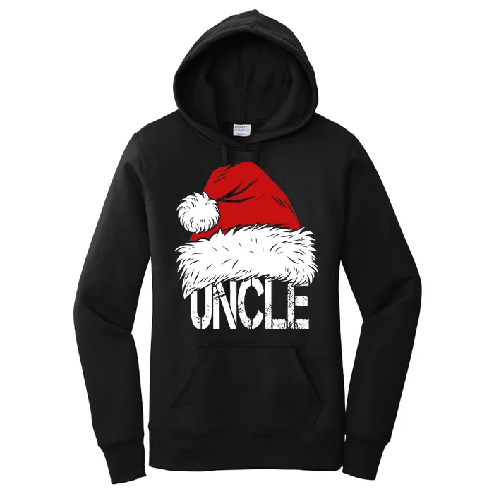 Christmas Santa Hat Uncle Women's Pullover Hoodie