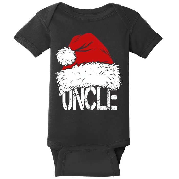 Christmas Santa Hat Uncle Baby Bodysuit