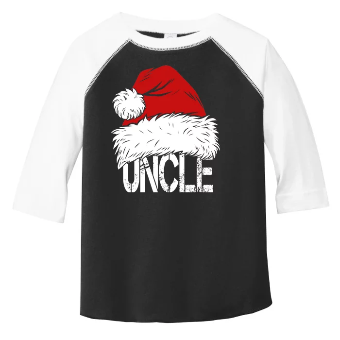 Christmas Santa Hat Uncle Toddler Fine Jersey T-Shirt