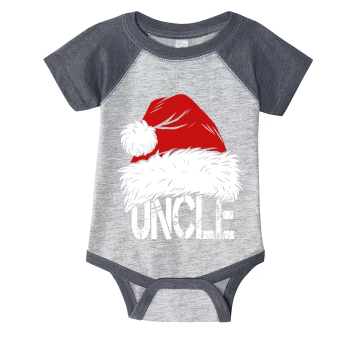 Christmas Santa Hat Uncle Infant Baby Jersey Bodysuit