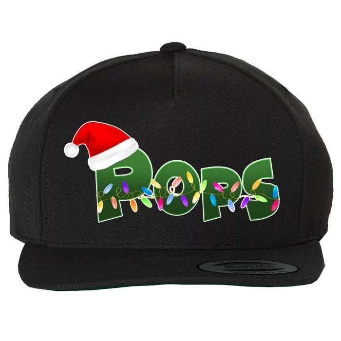 Christmas Santa Pops Wool Snapback Cap