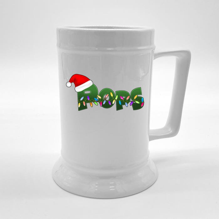 Christmas Santa Pops Front & Back Beer Stein