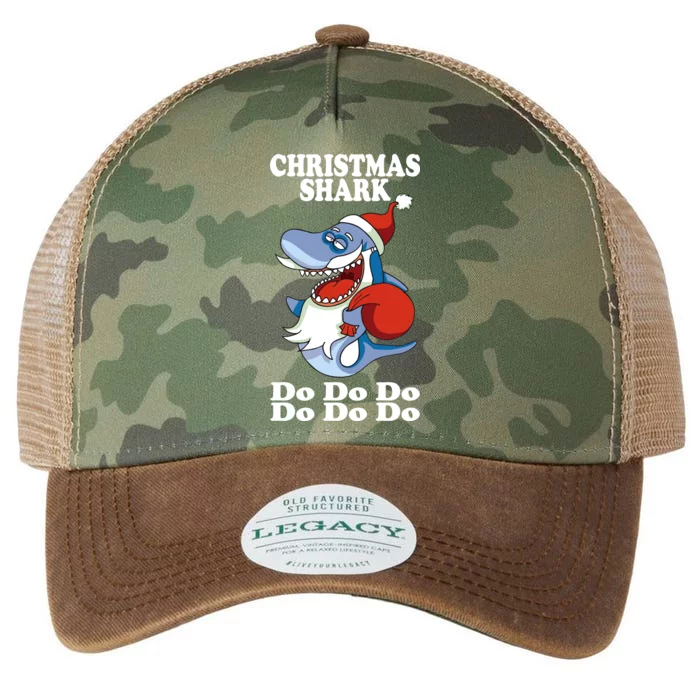 Christmas Santa Shark Do Do Do Legacy Tie Dye Trucker Hat