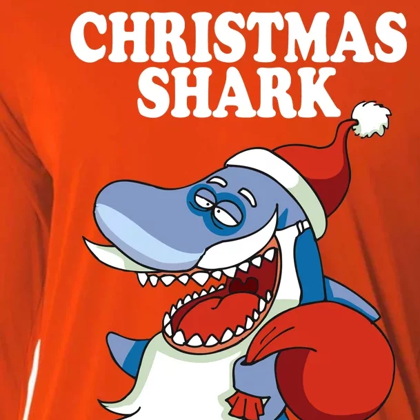 Christmas Santa Shark Do Do Do Cooling Performance Long Sleeve Crew