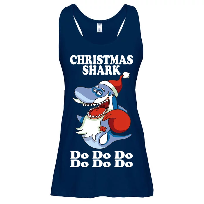 Christmas Santa Shark Do Do Do Ladies Essential Flowy Tank