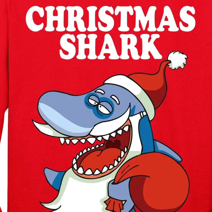 Christmas Santa Shark Do Do Do Long Sleeve Shirt