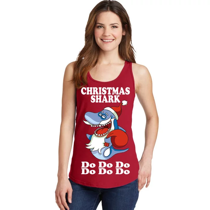 Christmas Santa Shark Do Do Do Ladies Essential Tank