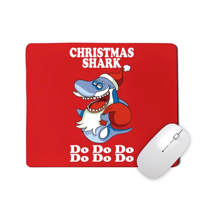 Christmas Santa Shark Do Do Do Mousepad