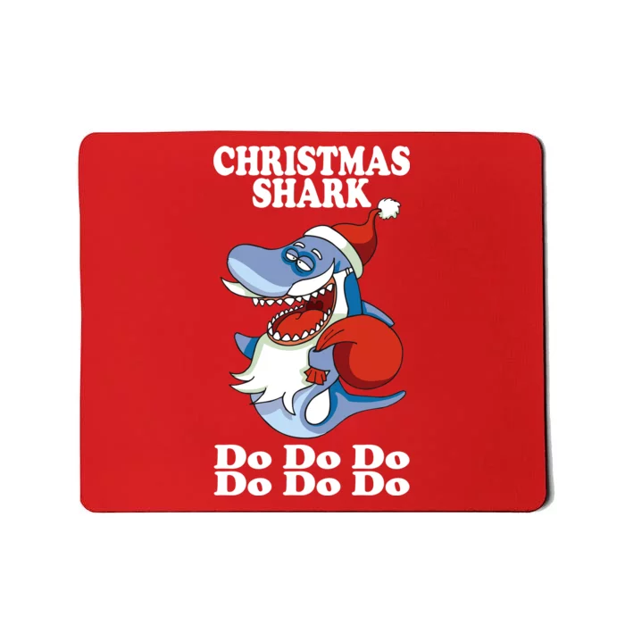 Christmas Santa Shark Do Do Do Mousepad