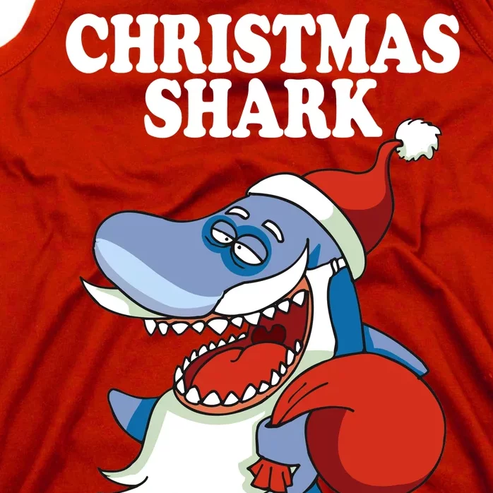 Christmas Santa Shark Do Do Do Tank Top