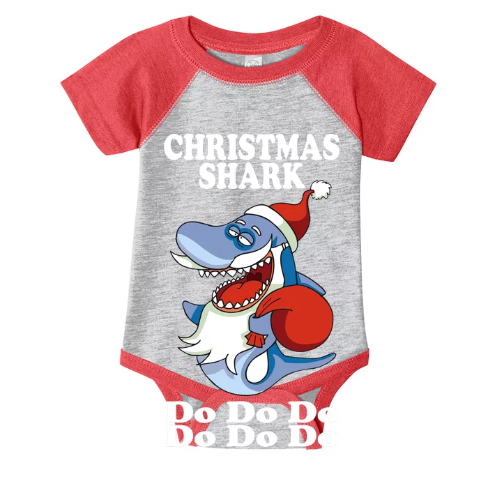 Christmas Santa Shark Do Do Do Infant Baby Jersey Bodysuit