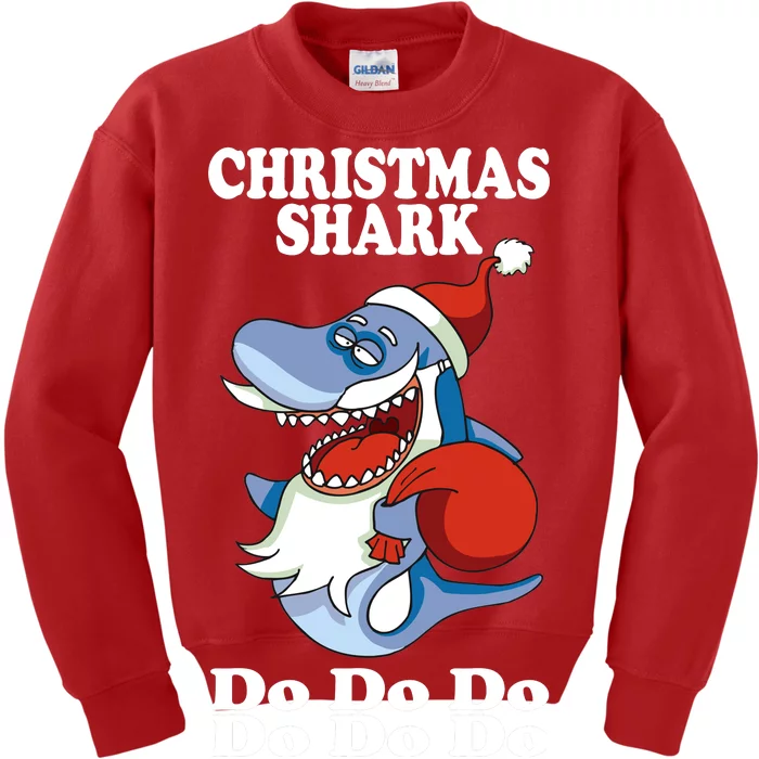 Christmas Santa Shark Do Do Do Kids Sweatshirt