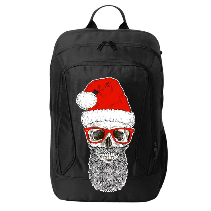 Christmas Santa Skull City Backpack