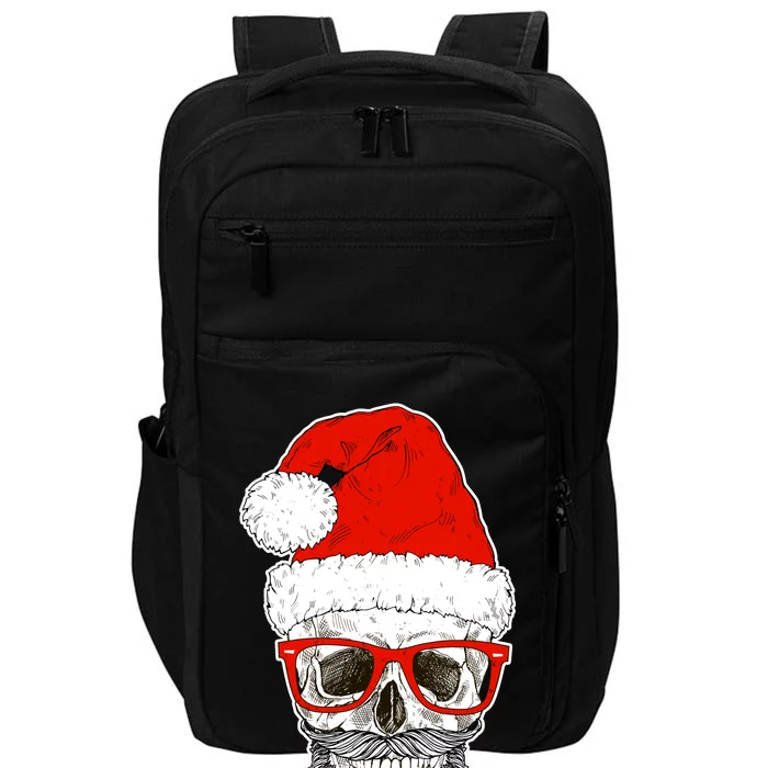 Christmas Santa Skull Impact Tech Backpack