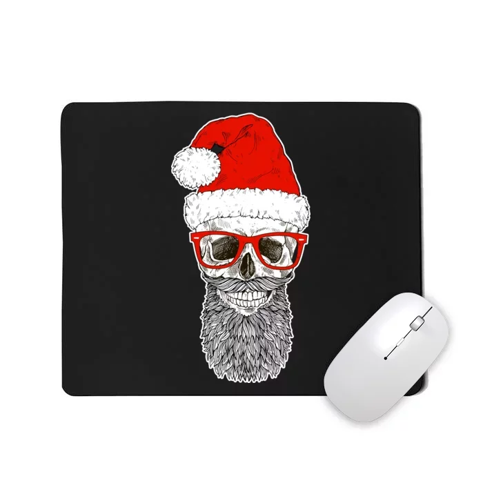 Christmas Santa Skull Mousepad