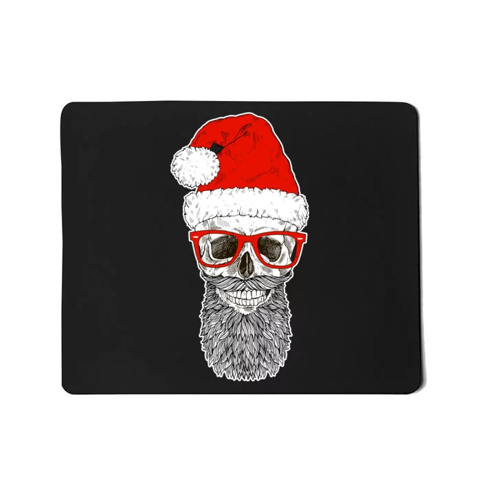 Christmas Santa Skull Mousepad