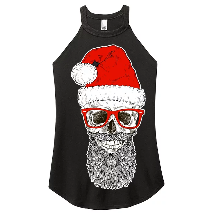 Christmas Santa Skull Women’s Perfect Tri Rocker Tank