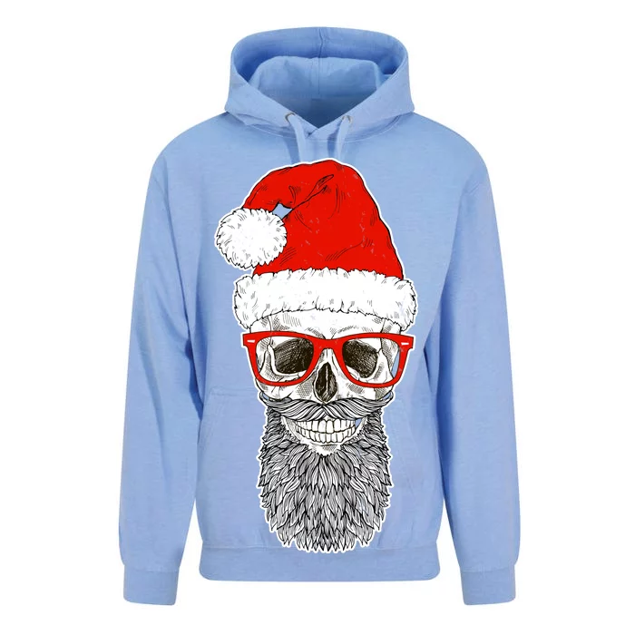 Christmas Santa Skull Unisex Surf Hoodie