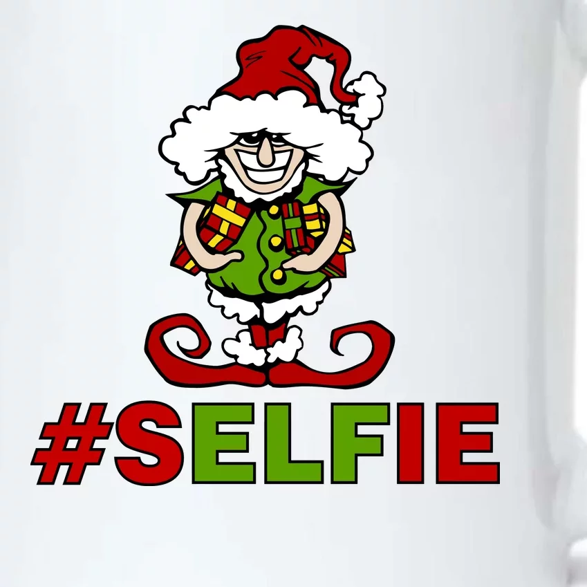 Christmas #Selfie Elf Black Color Changing Mug