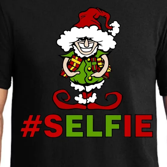 Christmas #Selfie Elf Pajama Set